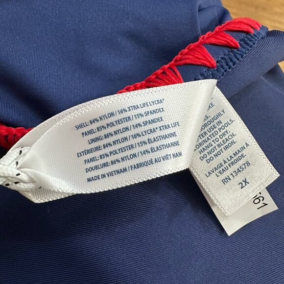 NWT Vineyard Vines colorblock bikini bottom 2X - Picture 6 of 6